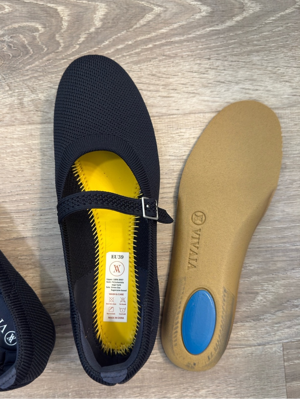 Vivaia Lightweight Round-Toe Flats Claire Walker Mary-Jane - Picture 7 of 9